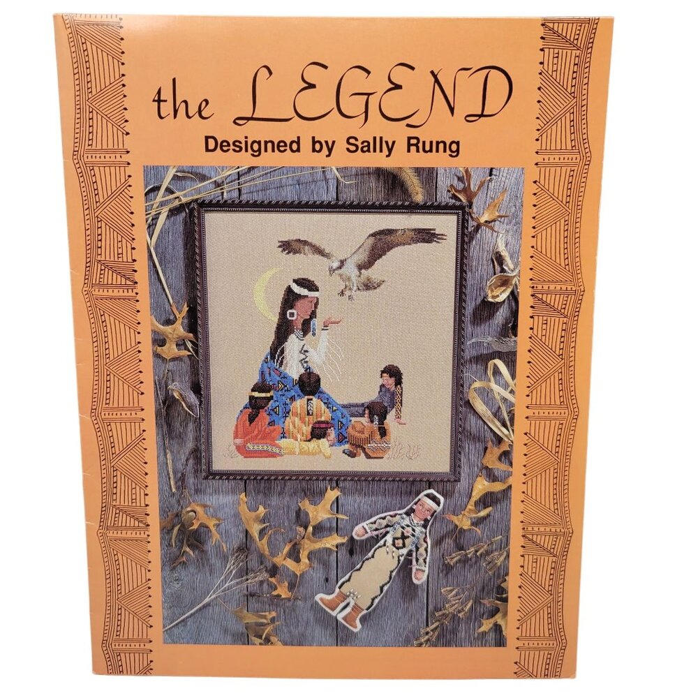 The Legend Designed by Sally Rung Cross Stitch Patterns Frame Plus Doll Pattern